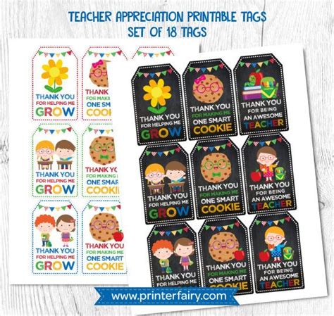 teacher appreciation tags teacher gifts   year   teacher