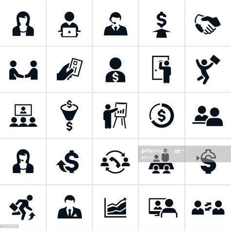 icons    sales profession  icons include sales icon illustration