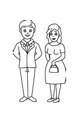 Wife Husband Outline Clipart Family People Marriage Clip Search Results Graphics Classroomclipart sketch template