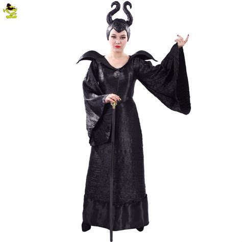 Adult S Witch Maleficent Costumes Sexy Black Halloween Made Maleficent