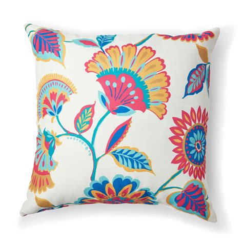 mainstays colorful floral decorative throw pillow  pc square walmartcom walmartcom