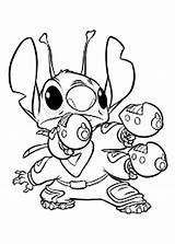 Coloring Stitch Pages Printable Lilo Print Disney Cute Drawing Gun Hand Color Getdrawings Getcolorings Popular sketch template