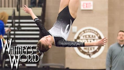 Whitney Bjerken On Floor Exercise Level 8 Gymnastics