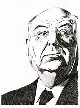 Alfred Hitchcock Drawing Paintingvalley sketch template