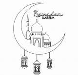 Ramadan Coloring sketch template