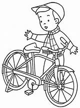 Coloring Bike Bicycle Pages Kids Childrens Preschool Printable Fun Print sketch template