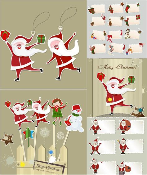 funny santa templates vector with images santa template