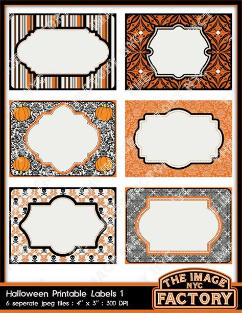 printable halloween place cards printable cards