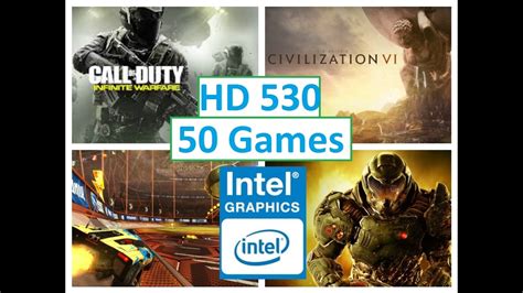 intel hd graphics  performance test   games youtube