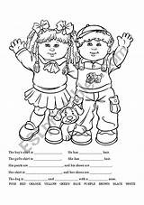 Coloring Clothing Writing Worksheet Clothes Esl Vocabulary Worksheets Preview sketch template
