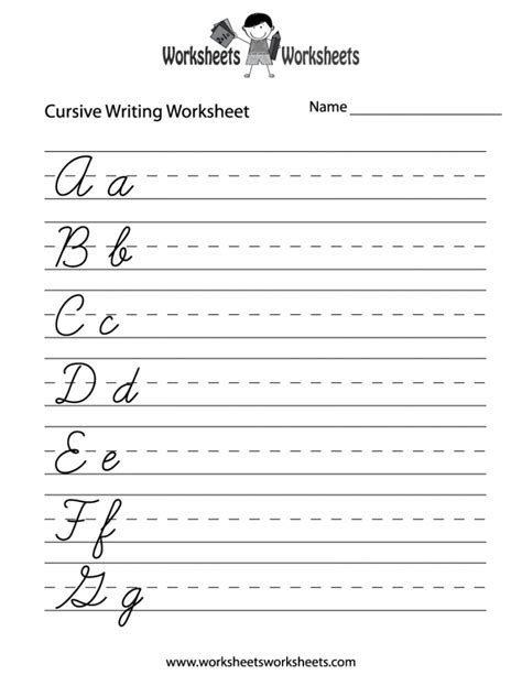 printable cursive handwriting worksheets worksheetsday