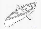 Kayak Coloring Canoe Lineart Clipartkey sketch template