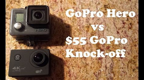 camera comparison gopro hero   action camera knockoff youtube