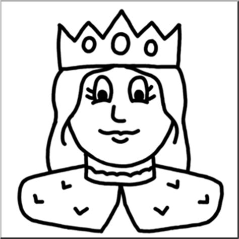 clipart queen black  white   cliparts  images  clipground