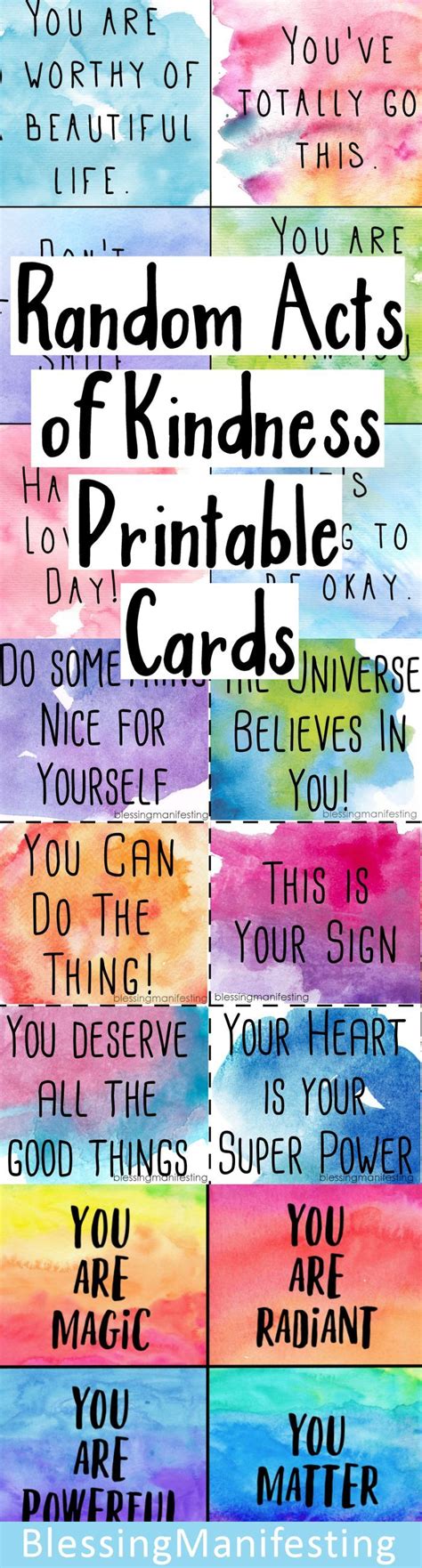 printable kindness cards