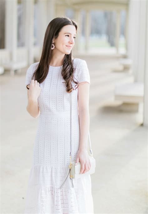 Easter Brunch Outfit Idea Banana Republic White Eyelet