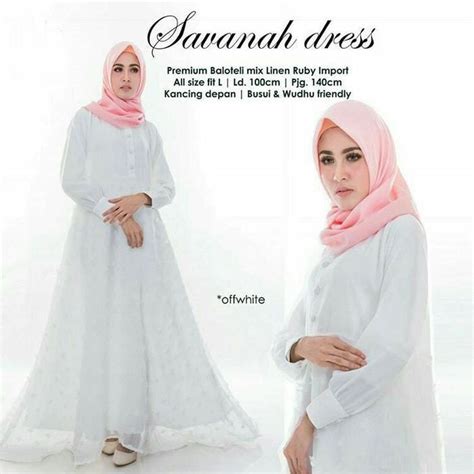 model baju gamis putih  remaja model fashion muslim
