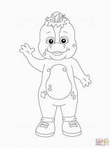 Coloring Barney Birthday Pages Popular Happy sketch template