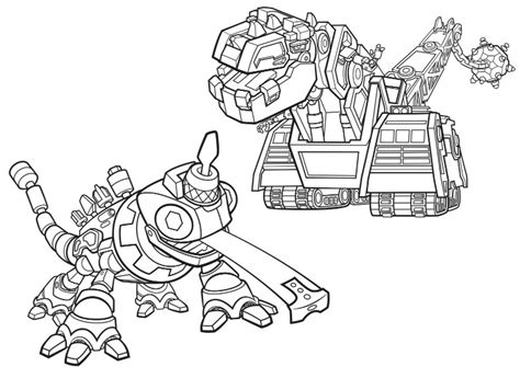 coloring page dinotrux  structs  revvit