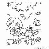 Dora Boots Encounter Insects sketch template