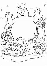 Frosty Sneeuwpop Kleurplaten Kleurplaat Animaatjes sketch template