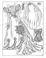 Paper Dolls Victorian Coloring Pages Printable Google Ventura Brides Charles Picasaweb Picasa Doll sketch template
