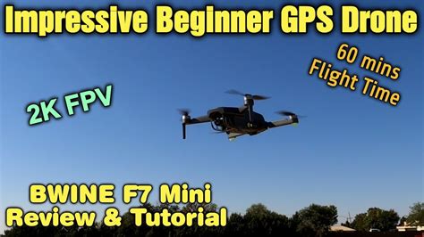 bwine  mini gps drone review tutorial unboxing setup test flight drone fly review