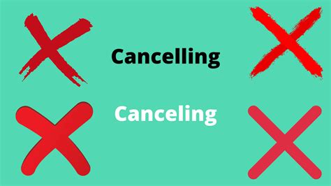 canceling  cancelling    correct spelling  minute english