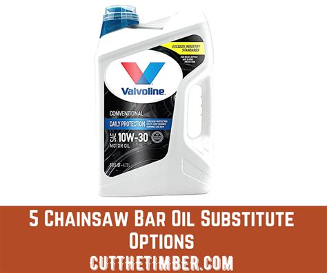 chainsaw bar oil substitute options cut  timber