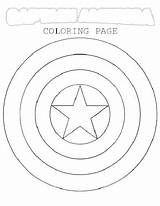 Coloring Captain America Pages Shield Logos Superhero Color Super Printable Getcolorings Template Getdrawings Print sketch template