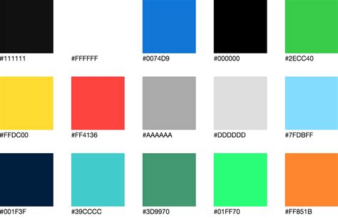 color palette documentation  living style guides
