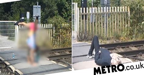 teenage girls filmed doing handstands at 80mph level crossing metro news