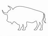 Buffalo Pattern Patterns Template Stencils Animal Stencil Printable Outline Templates Print Cut Bison Use American Drawing Crafts Patternuniverse Designs Shape sketch template