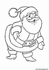 Coloring Claus Santa Christmas Pages Printable Print Color Book sketch template