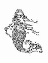 Mermaids 101coloring sketch template