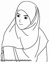 Hijab Lineart 06pm Aboutislam sketch template