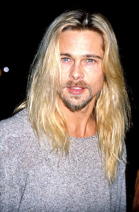 blonde ambition brad pitts bearded   weekly