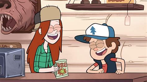 image s1e17 wendy and dip laugh at mabel png gravity falls wiki fandom powered by wikia