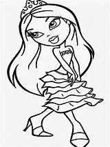 Coloring Bratz Pages Printable Colouring Kids Babies Print Clipart Book Books Library Popular sketch template