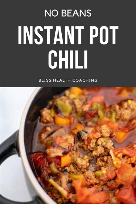 instant pot chili  beans recipe recipe bean recipes recipes meal ready  eat