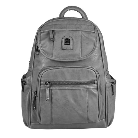 damen city rucksack backpack schultertasche leder optik freizeit urlaub outdoor ebay