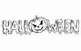 Halloween Coloring Pages Color Pumpkin Text Print Adult Kids Adults Replacing Events Zombie Girl Visit sketch template