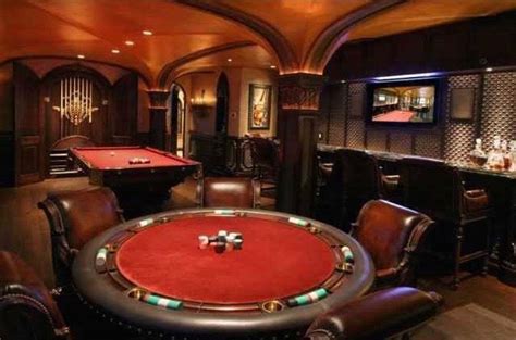 elegant game room featuring  bar pool  poker table man cave furniture man cave design