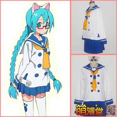 Anime Vocaloid Cosplay Costume Miku Cat Sailor Uniform Kawaii Dress