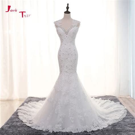 jark tozr  real  shiny beading crystal lace mermaid wedding dresses  china