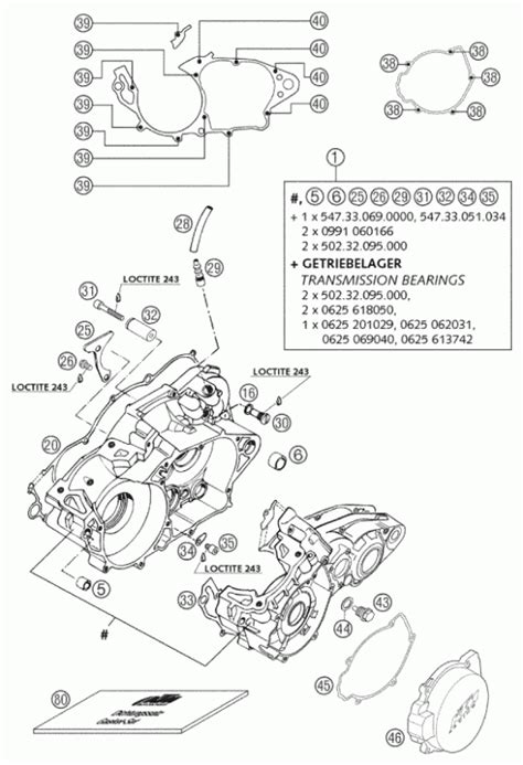 ktm  sx parts diagram
