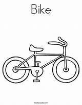 Coloring Bike Worksheet Bicycle Pages Safe Sheet Handwriting Print Cursive Favorites Tracing Noodle Twisty Different Tricycle Twistynoodle Login Outline Add sketch template