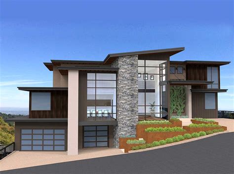 exclusive  unique modern house plan ms architectural designs house plans