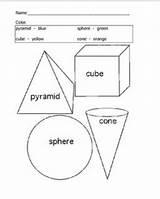 Shapes 3d Shape Coloring Activities School Age Choose Board Kindergarten Worksheet sketch template
