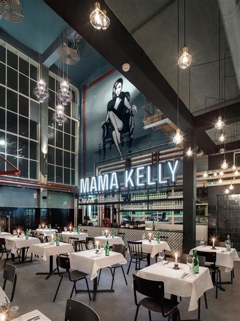 mama kelly urban bistro restaurant  de horeca fabriek  hague netherlands retail design
